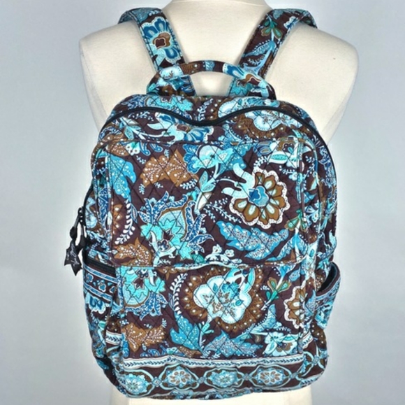Vera Bradley Handbags - Vera Bradley Retired Java Blue Paisley backpack